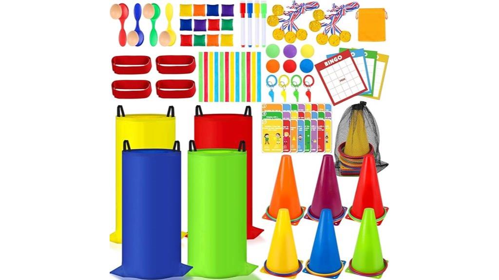 116 piece sack race set