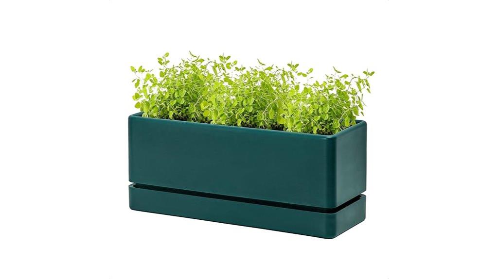 12 inch wooden window box