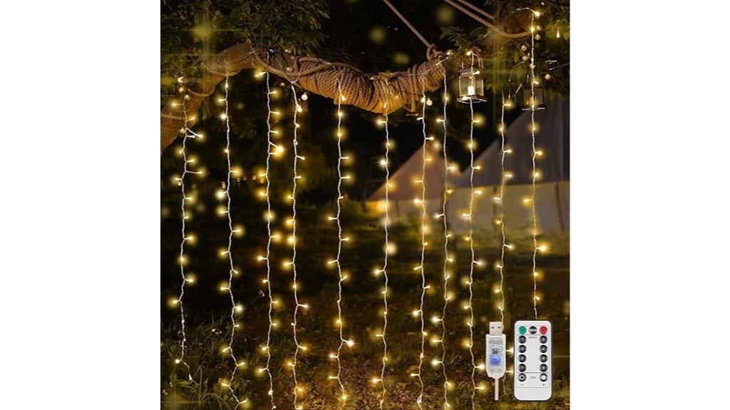 200 led curtain lights