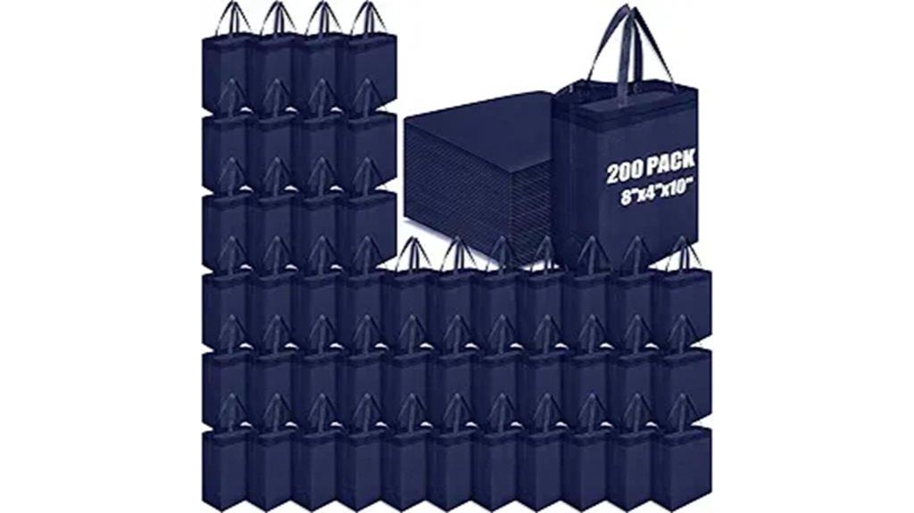 200 pack reusable tote bags