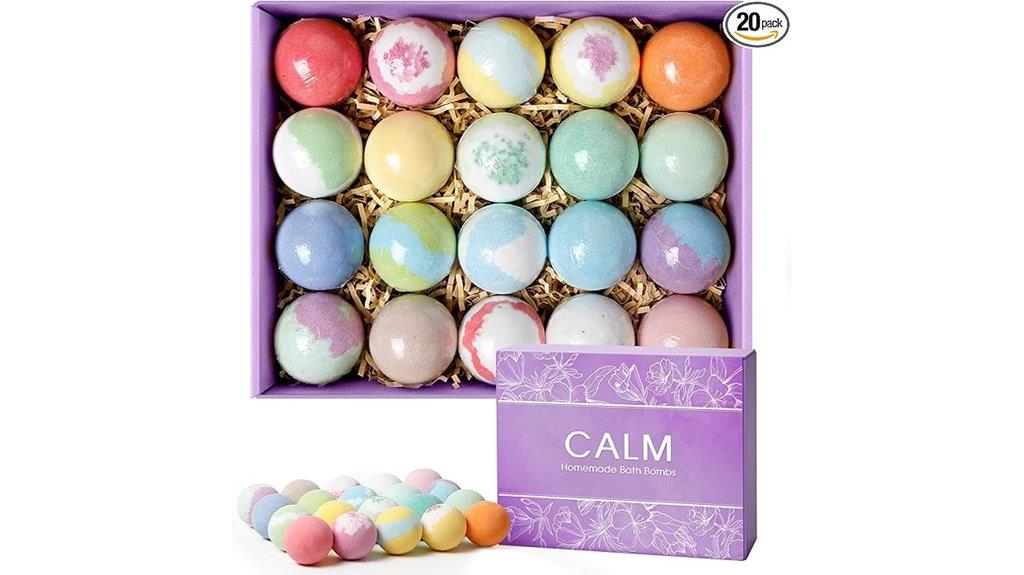 20 piece shea bath bombs