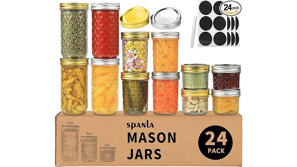 24 pack mason jars