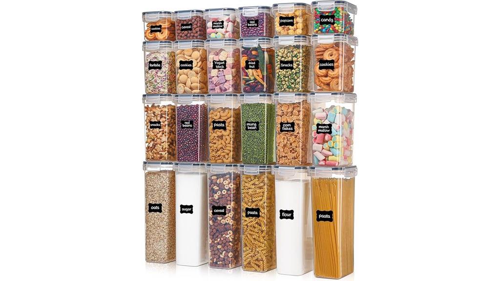 24 piece airtight storage containers
