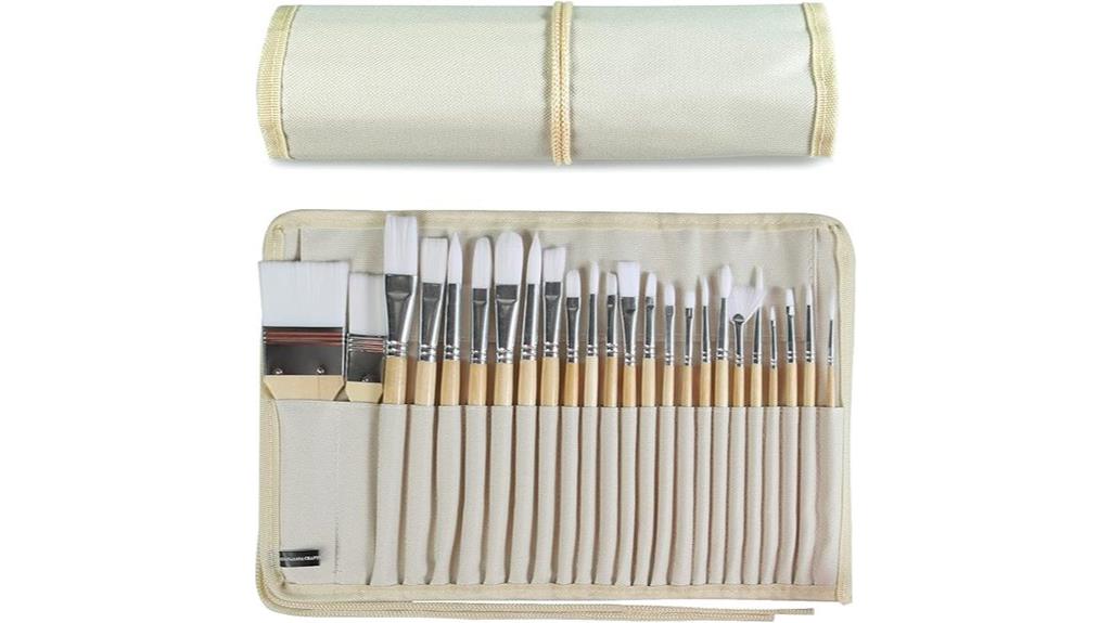 24 piece paint brush set