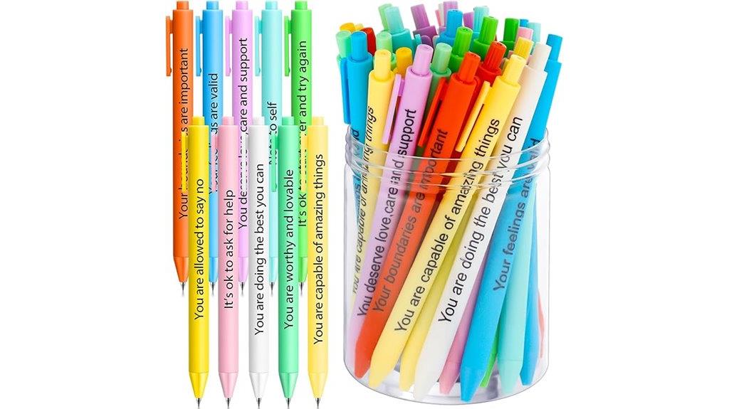 50 motivational quote pens