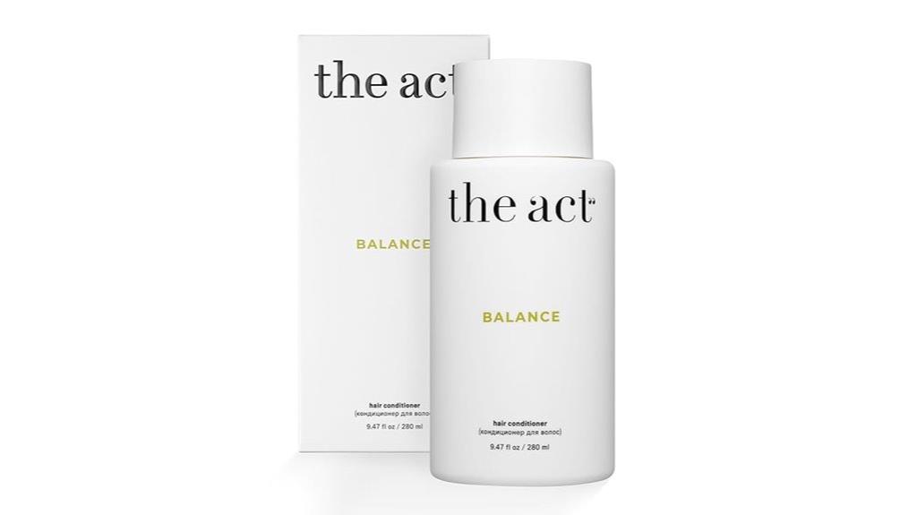 act balance hair conditioner