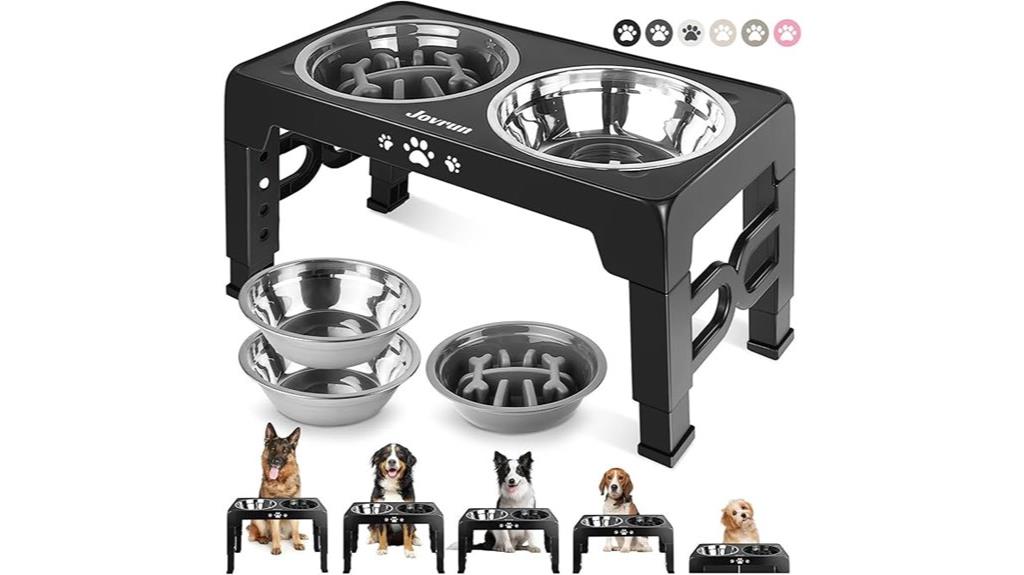 adjustable height dog bowls