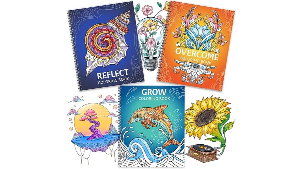 adult coloring books set
