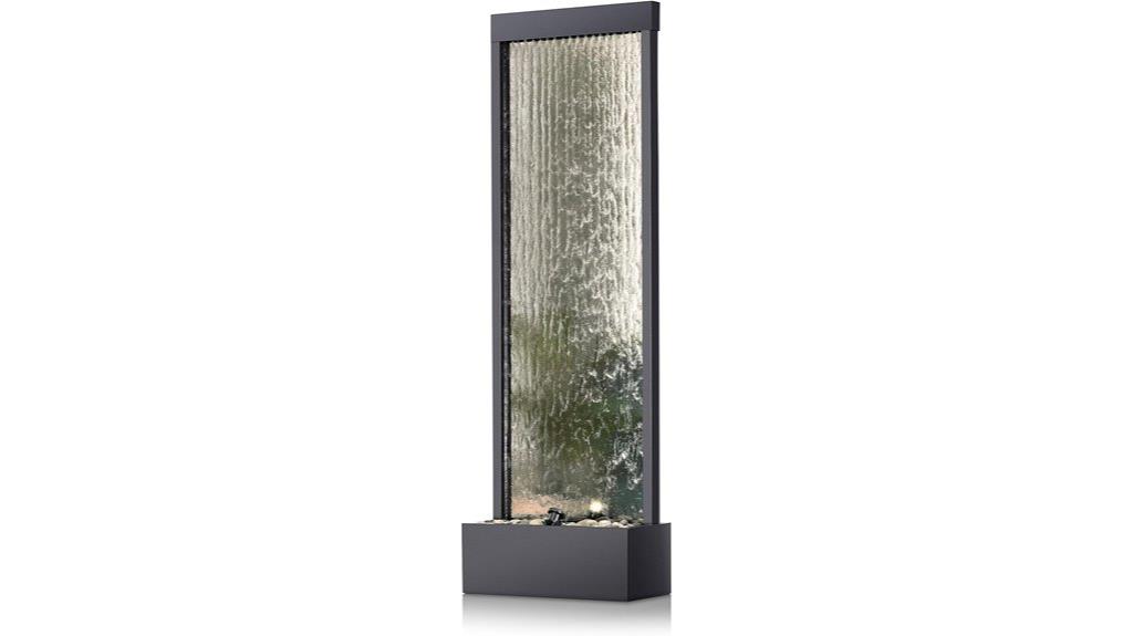 alpine waterfall fountain lights