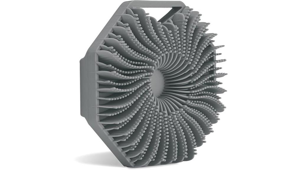 antimicrobial silicone body scrubber