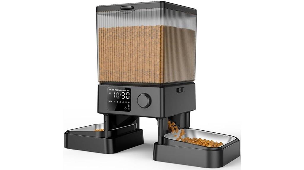 automatic feeder for two