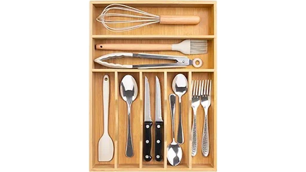 bamboo utensil organizer 12 5