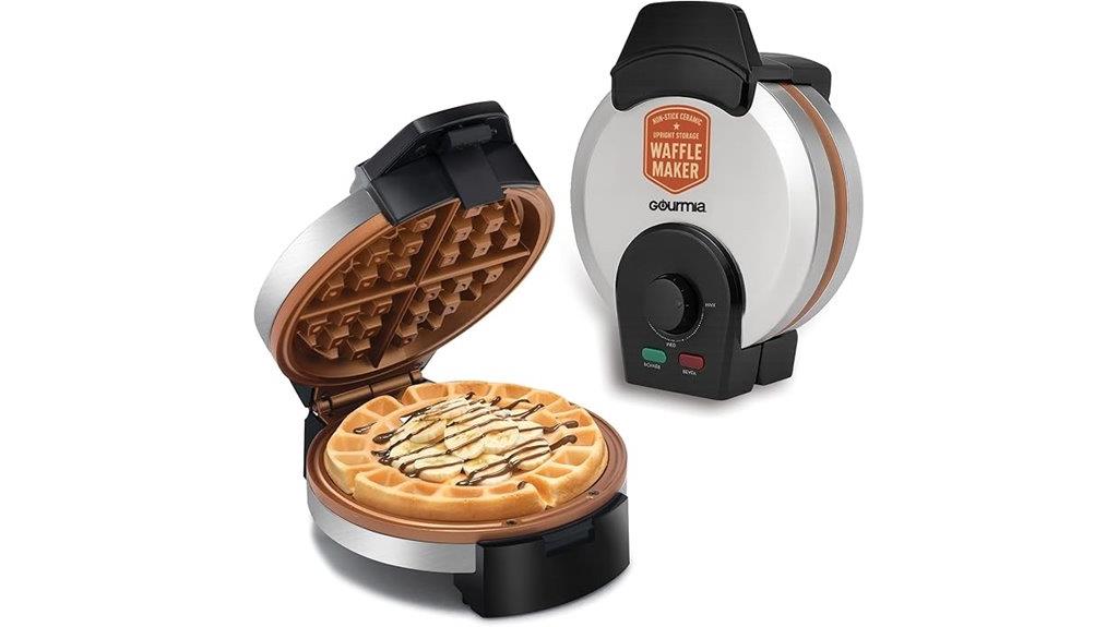 belgian waffle maker with nonstick coating