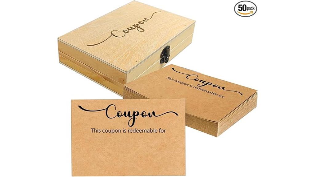 blank love coupon cards