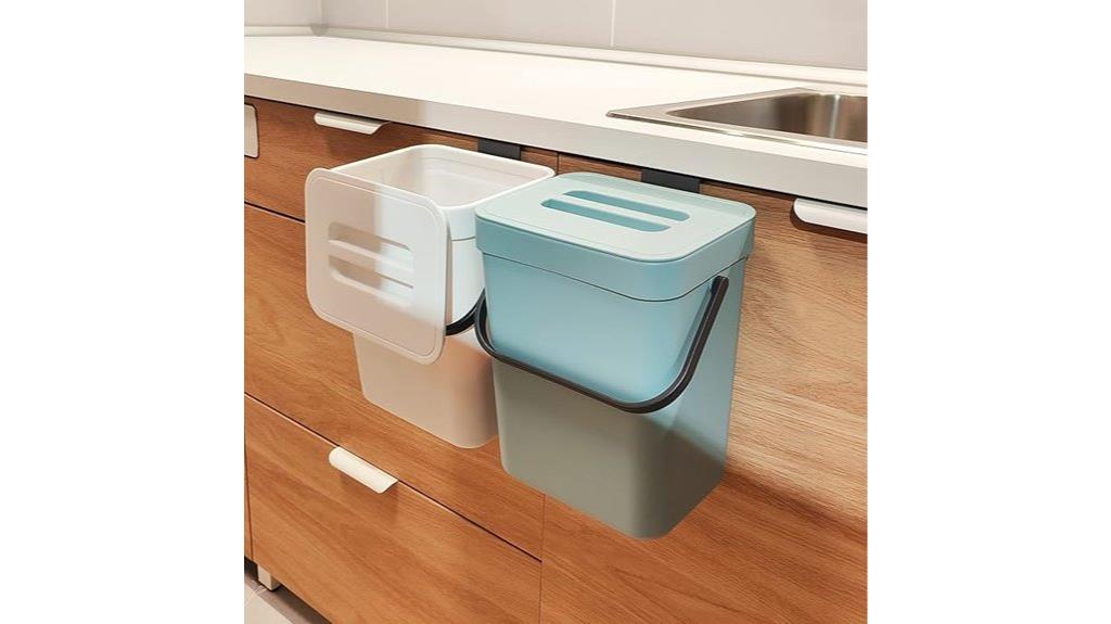 blue 1 3 gallon compost bin