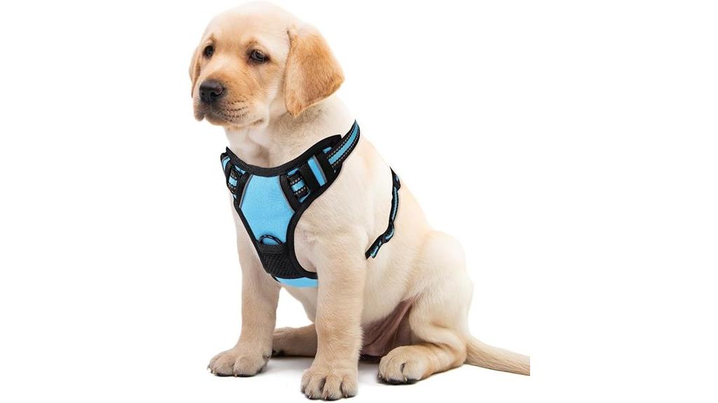 blue small reflective harness