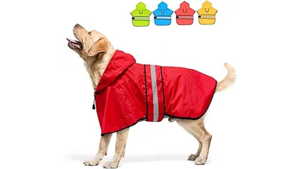 bright red x large raincoat