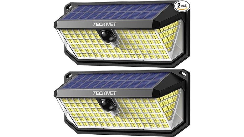 bright solar motion lights