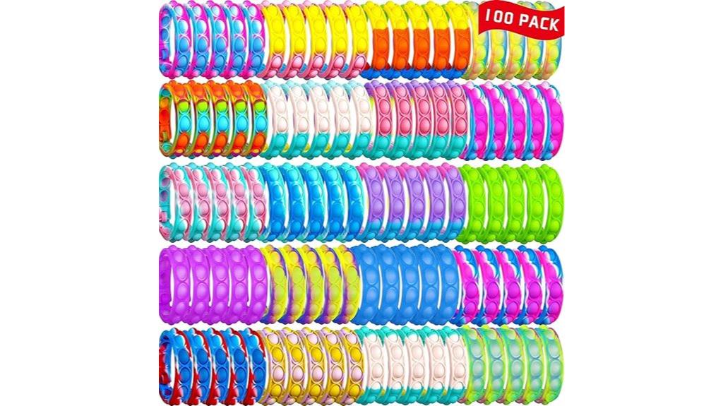 bulk multicolor fidget bracelets
