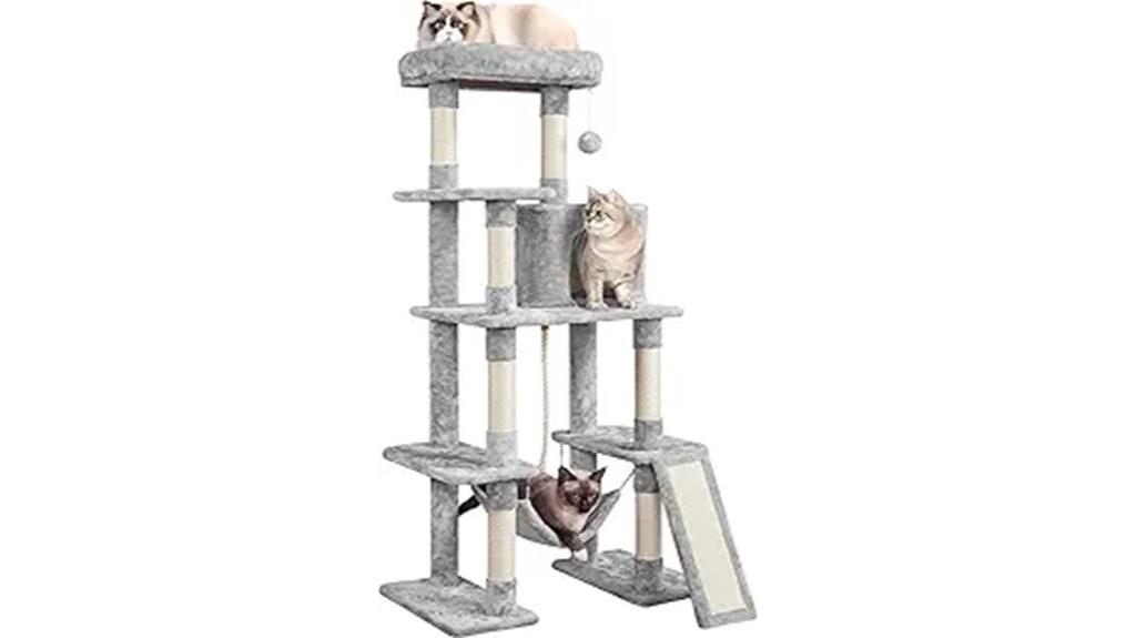 cat tree with scratching posts