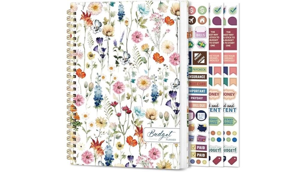 chic budgeting with floral