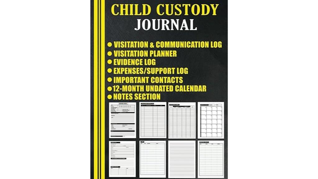 child custody planning organizer