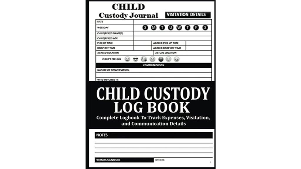 child custody record book