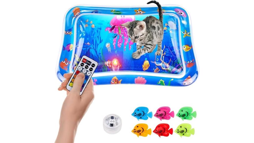 colorful cat water mat