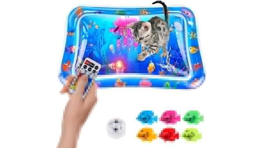 colorful cat water mat