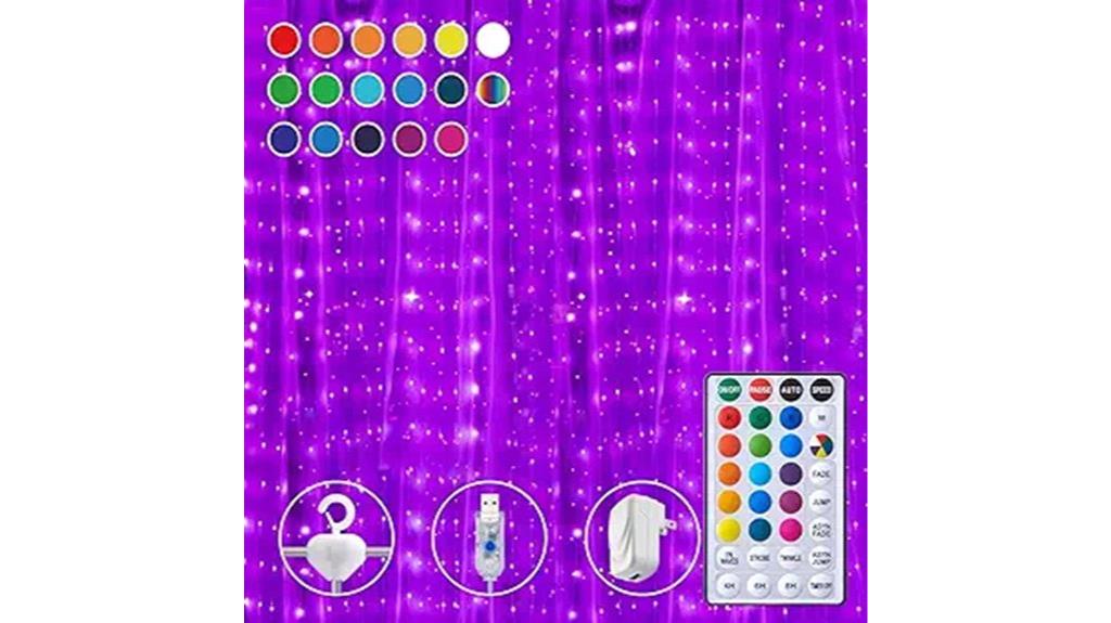 colorful led curtain lights