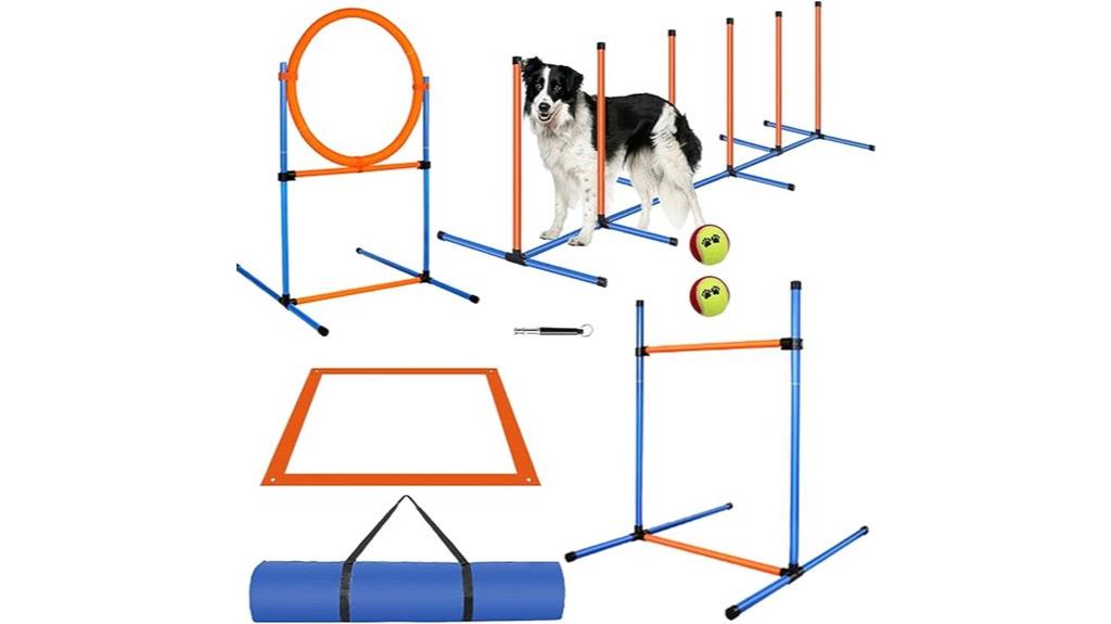 complete 72 piece dog agility kit