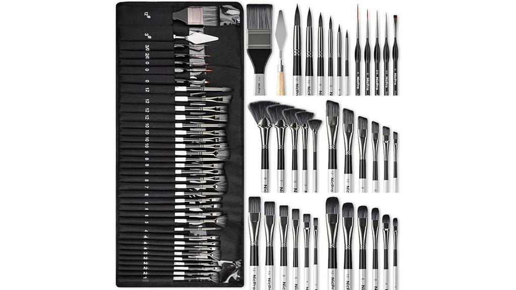complete artist paint brush kit