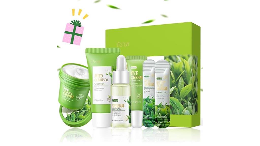 complete green tea skincare set