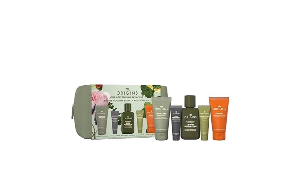 comprehensive skincare product set