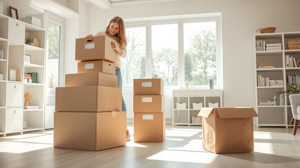 consistent decluttering and routines
