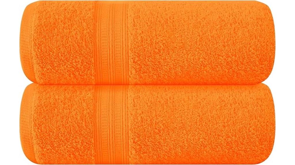 cotton oversized bath towels