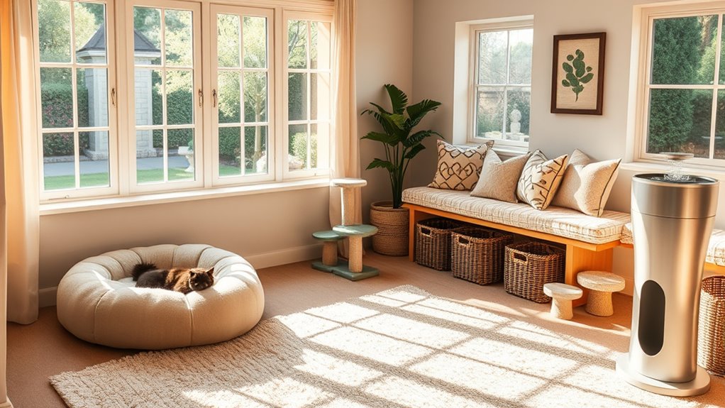 create comfortable pet zones