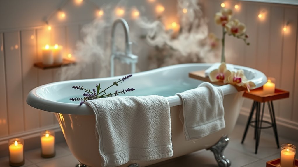 create relaxing spa atmosphere