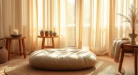 design a relaxing meditation space