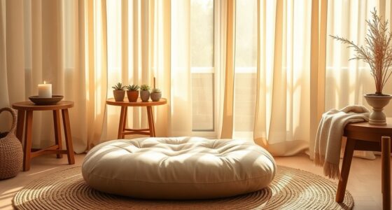 design a relaxing meditation space