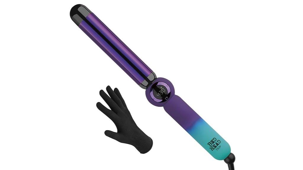 digital hair curling wand