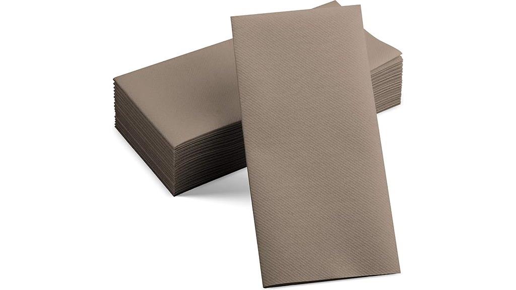disposable linen feel beige napkins