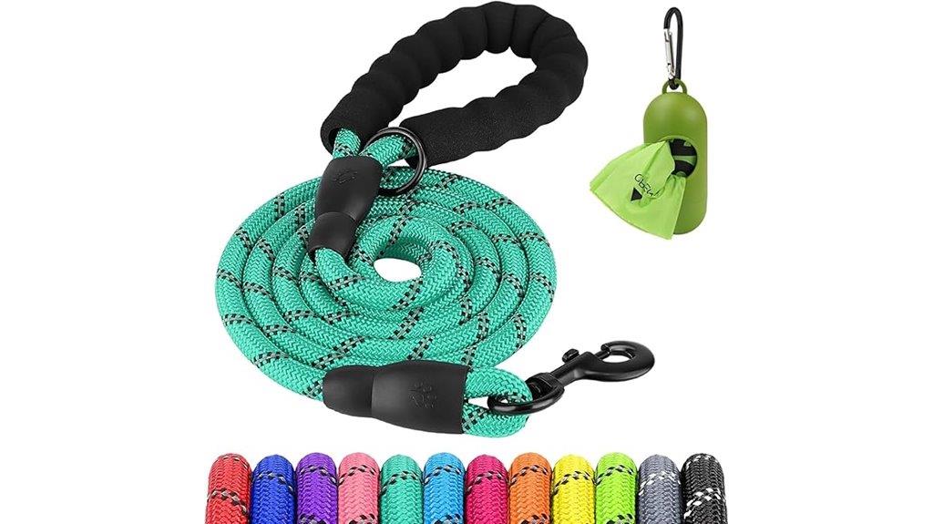 dog leash with waste bag