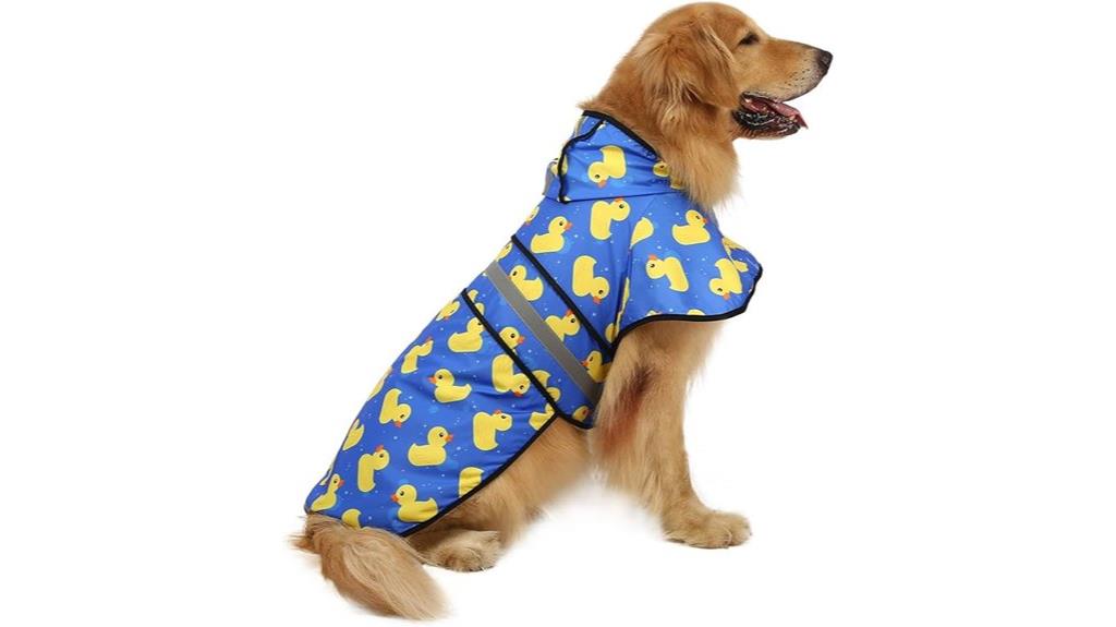 dog raincoat with leash hole