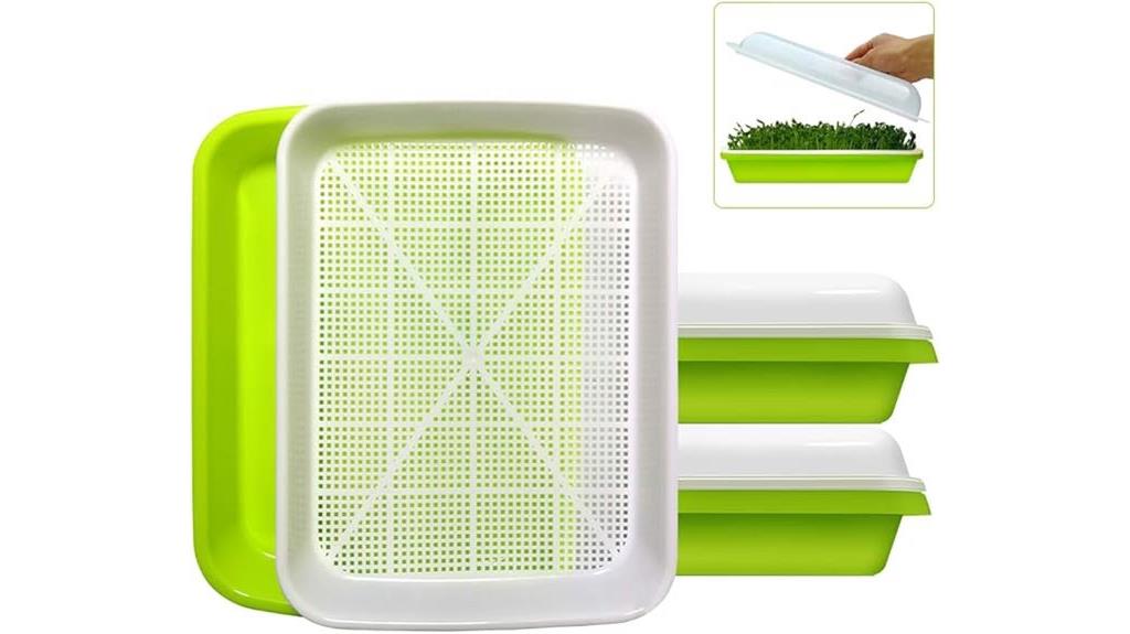 dual bpa free seed trays