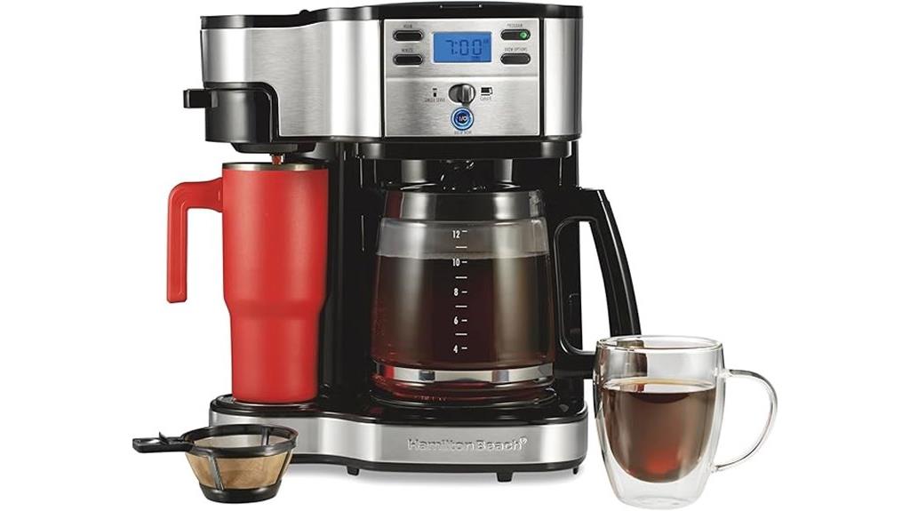 dual coffee maker functionality