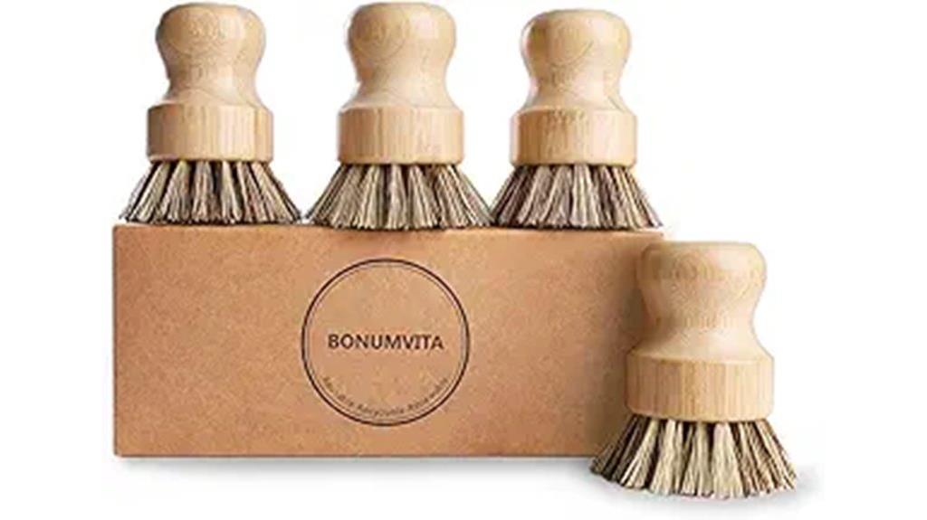 eco friendly bamboo dish brushes