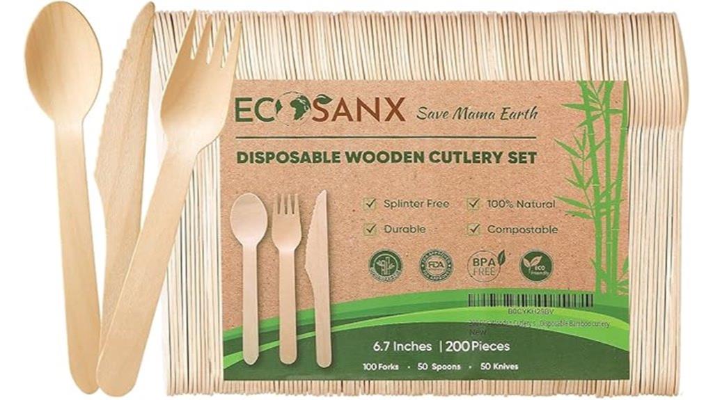 eco friendly wooden cutlery