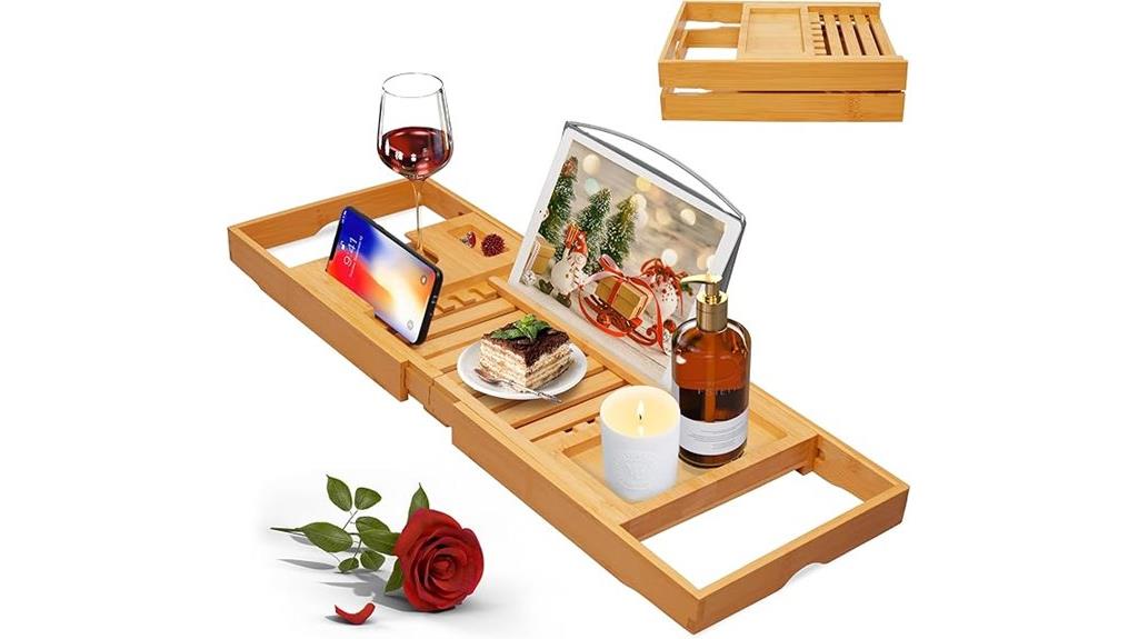 elegant bath caddy tray