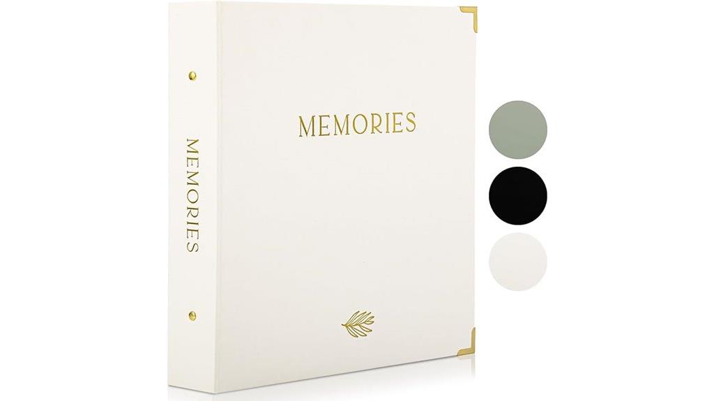 elegant linen photo album